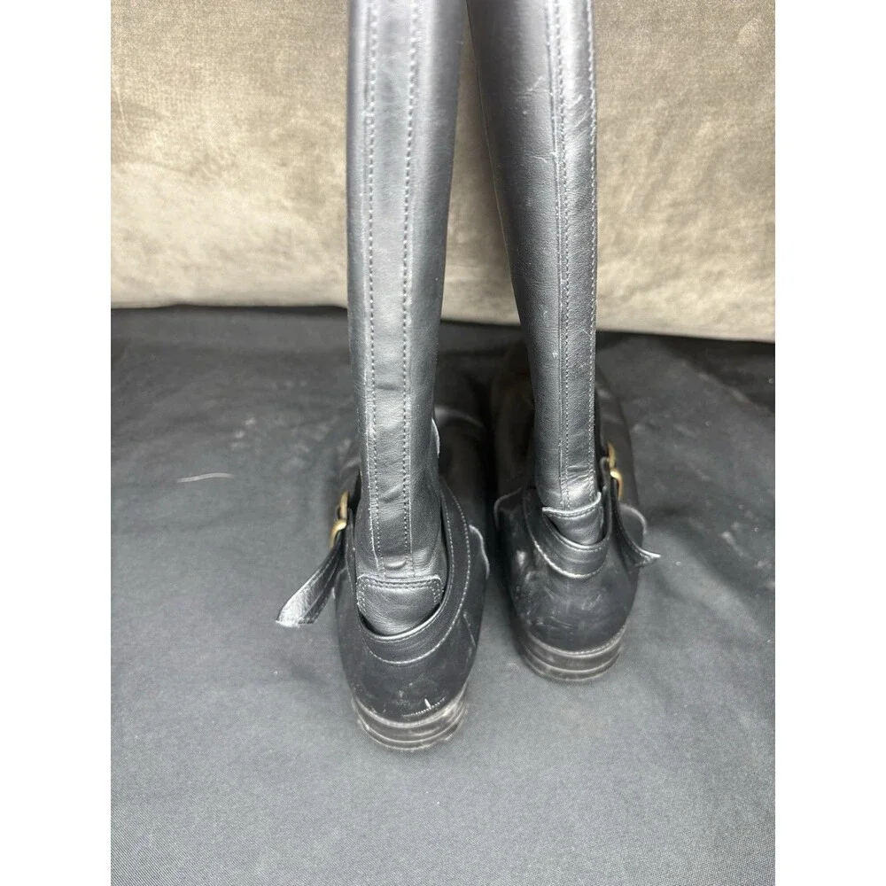 L.L. Bean Tall Black Leather Gore-Tex Riding Boots Womens 9.5 Made In Canada